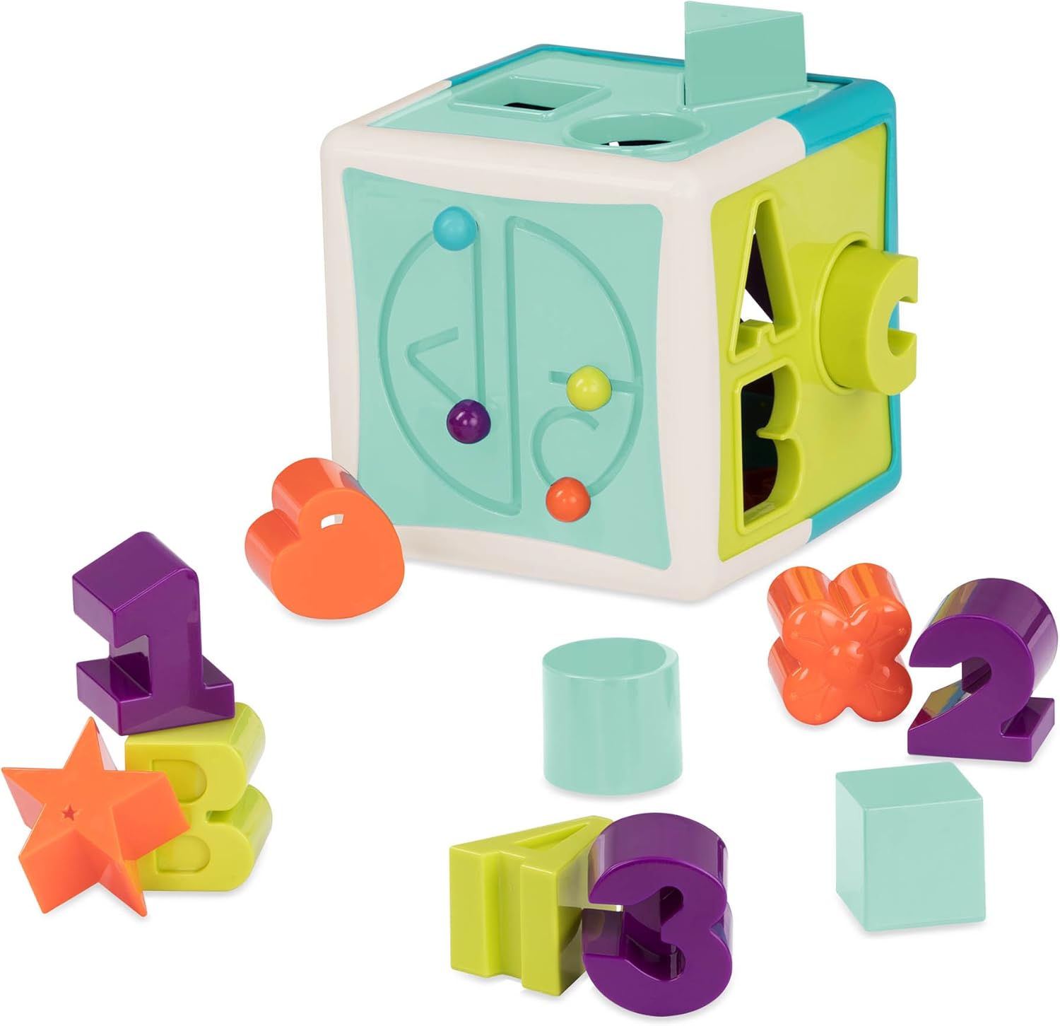 Battat Shape Sorter Cube - Baby Learning Toy